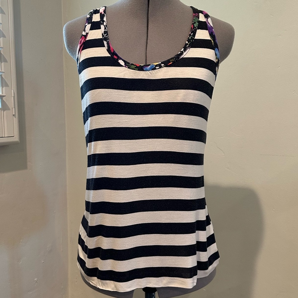 Diane Von Furstenberg Black and White Women's Tank Top